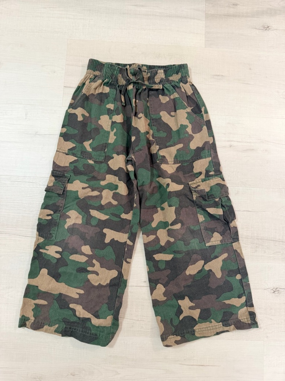 Girls Art Class Camouflage Cargo Pants with Pockets